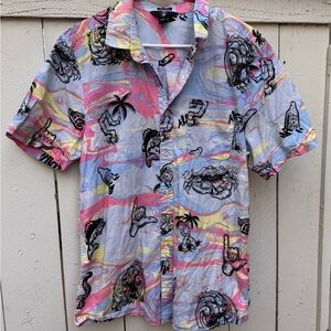 Volcom Hawaiian 90’s Men's Shirt Size S/M Button Down Multicolor